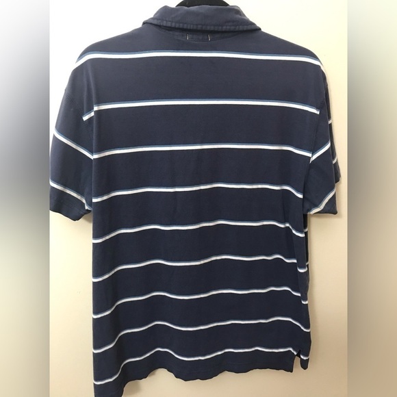 𝅺VINTAGE Timberland Stratham Mens Cotton Striped Classic Fit Polo Shirt Size XL - Picture 8 of 10